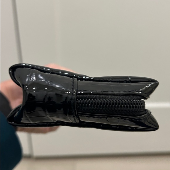 Kate Spade New York Croc-Embossed Leather Cosmetic Pouch - Picture 3 of 9